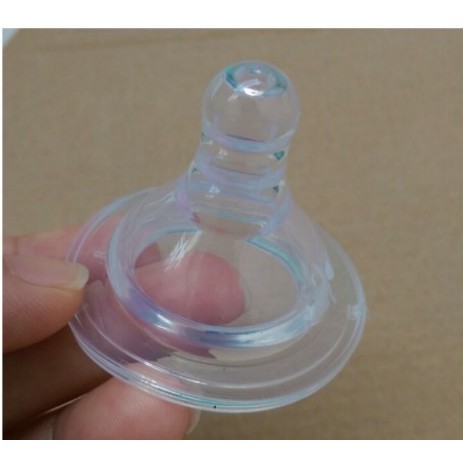 Núm Ti Silicon Siêu Mềm Cổ Rộng  Thay Thế Bình Sữa Ms02