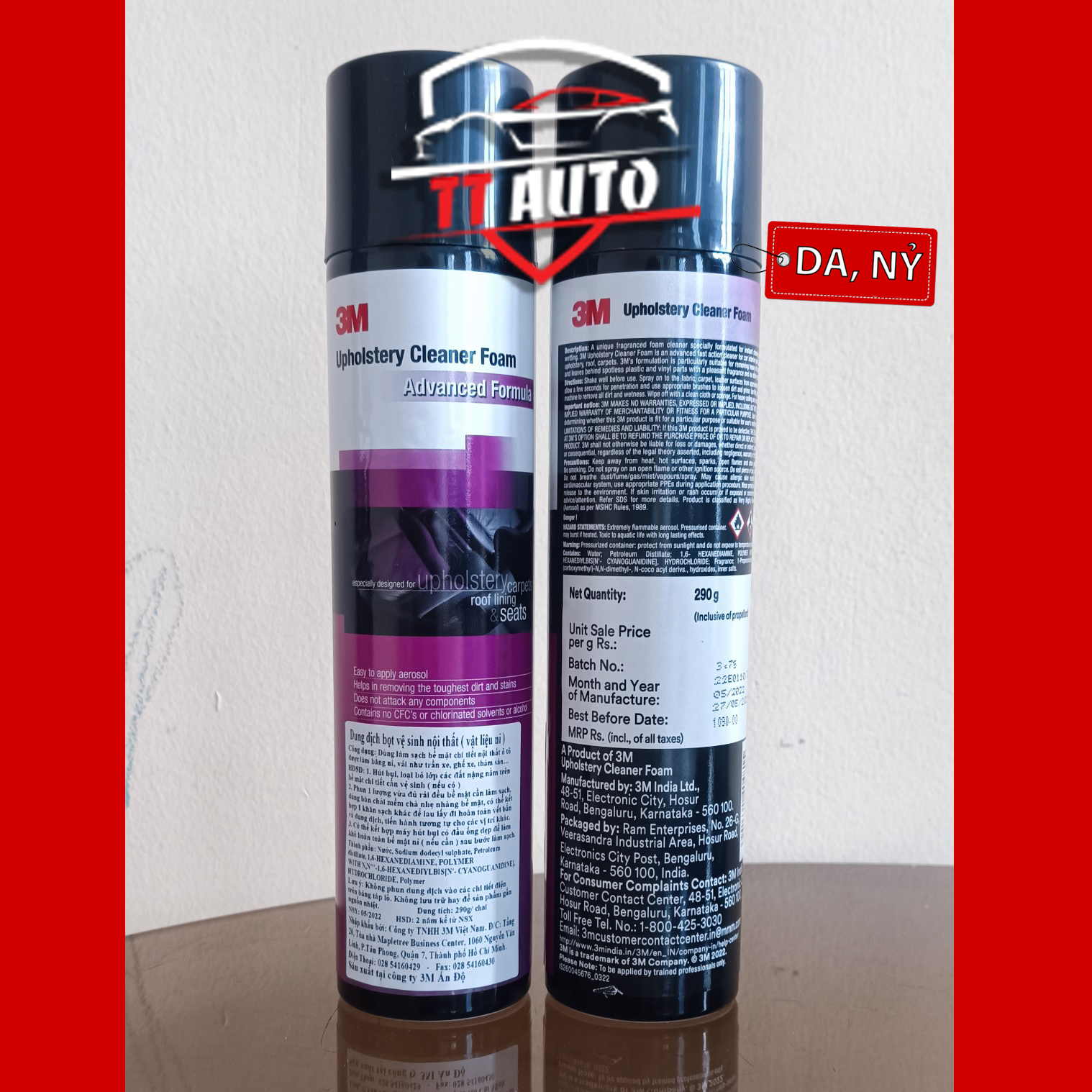 [HCM] CHAI XỊT VỆ SINH NỘI THẤT Ô TÔ DẠNG BỌT 3M (Da, nhựa, nỉ, trần xe)
