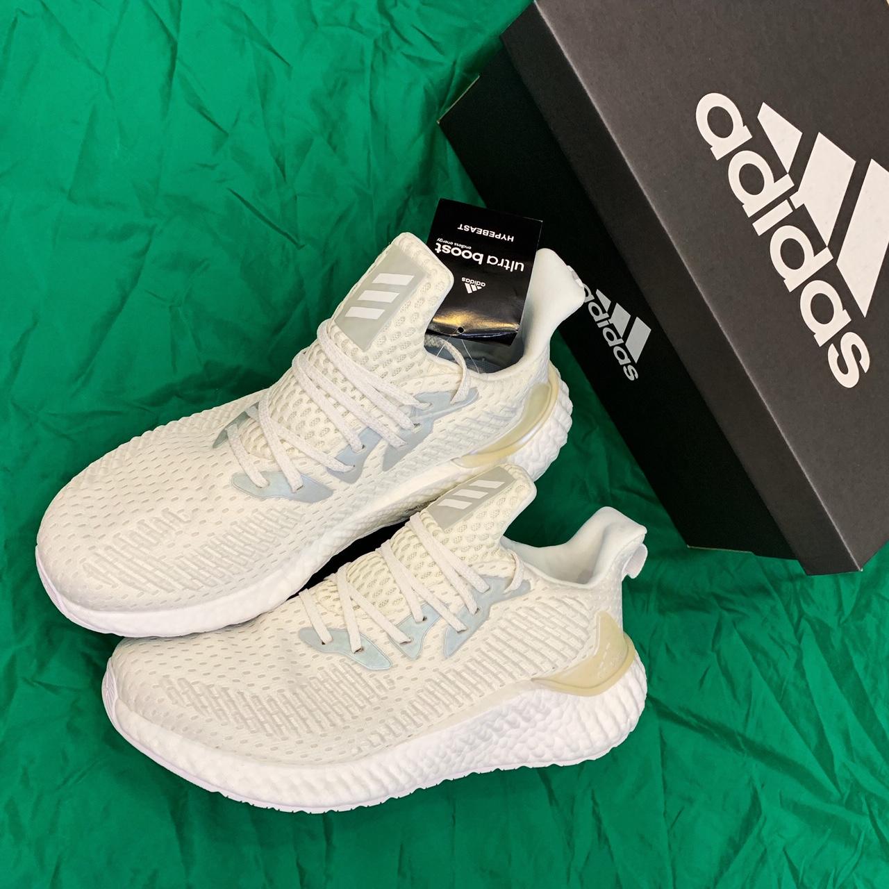 [HCM]Giày nam Alpha Boost mới nhẹ bền êm thời trang thể thao (trắng xám)