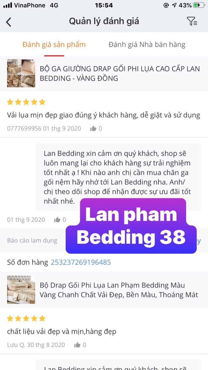 ( Lụa Loại 1) Ga - Drap Giường Lẻ Phi Lụa Lan Pham Bedding - Màu Trắng