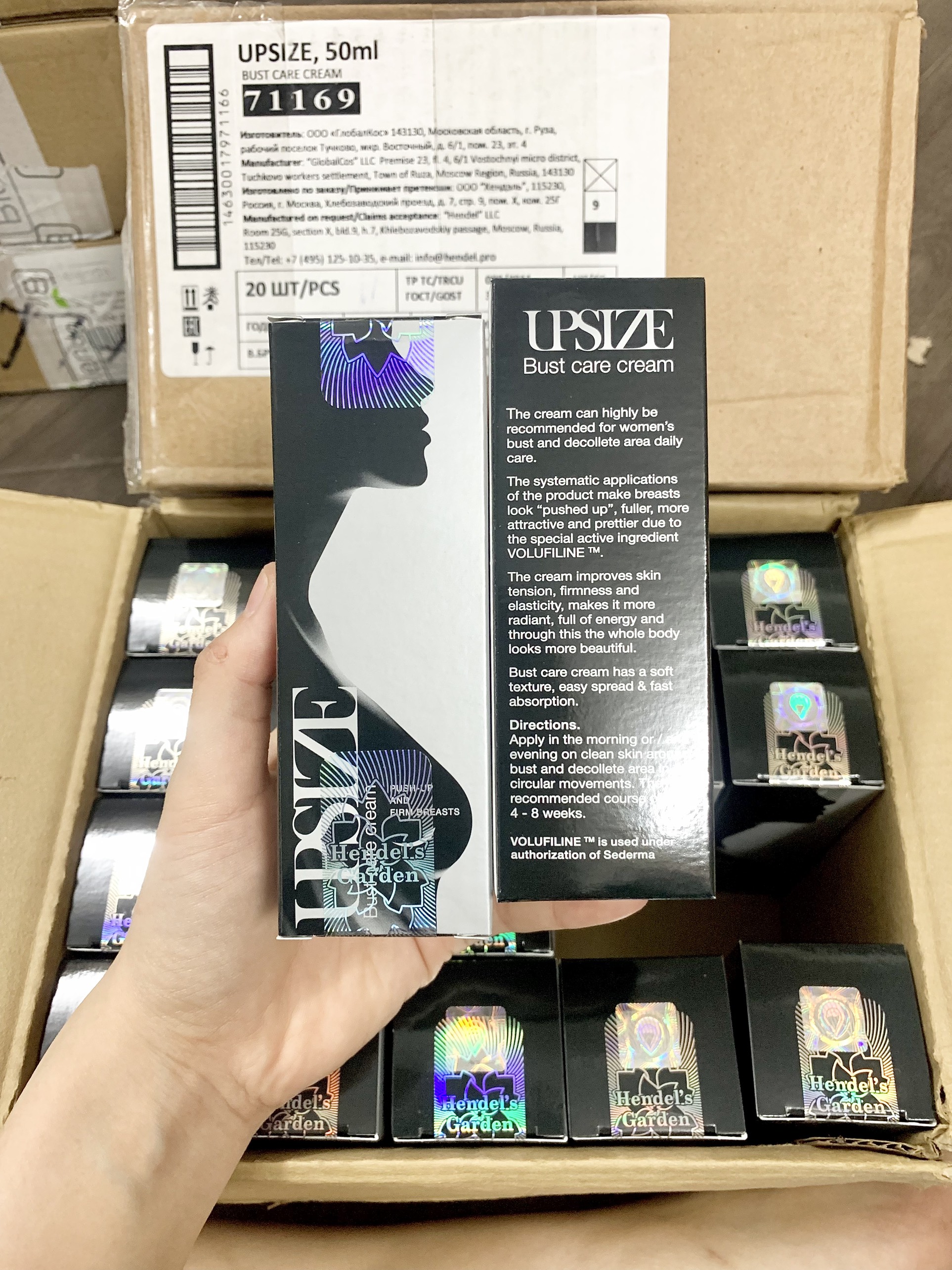 Kem Upsize - Kem nở ngực Upsize tem hãng