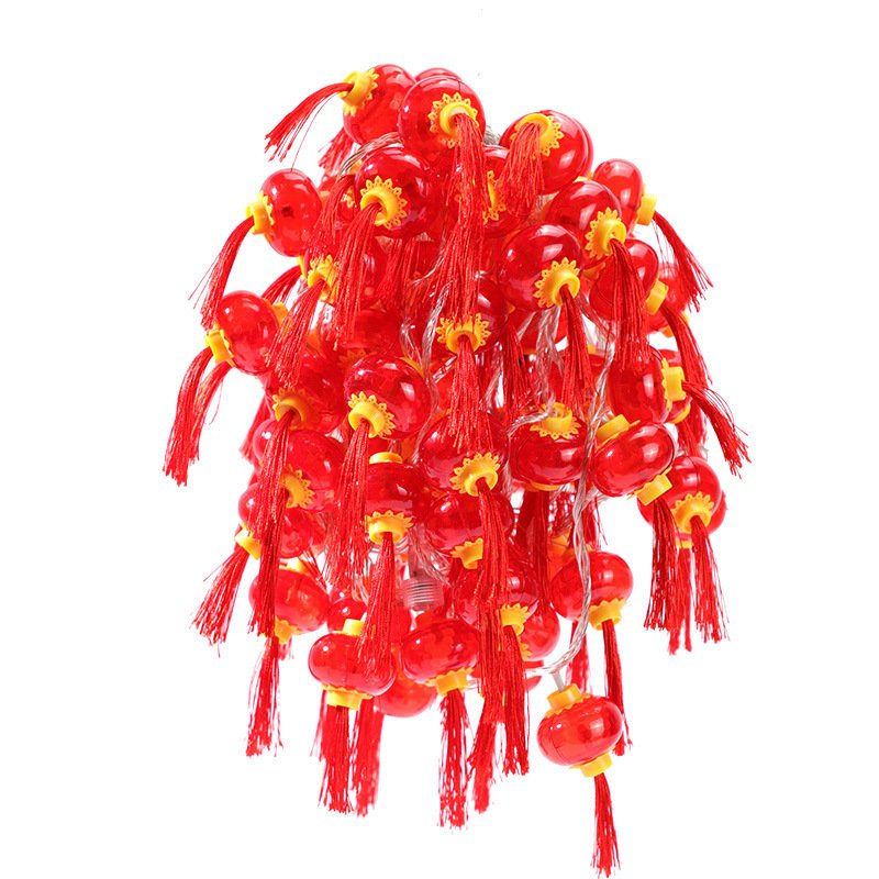 Dây Đèn Lồng Trang Trí 18 Bóng Đèn Lồng Trang Trí Dịp Lễ, Tết