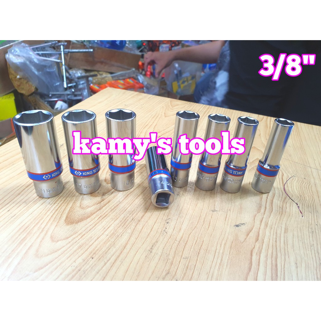 Đầu tuýp dài 3/8 Kingtony model 3235 và 3230 dài 63mm bán lẻ từng cái