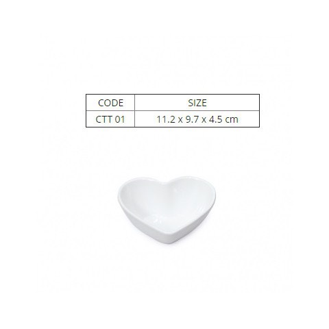 Chén Hình Trái Tim Melamine Cao Cấp - Chén Nhựa