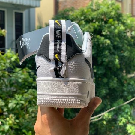Giày Sneaker Air Force 1 Utility White Black low ( Giày AF1 TM)