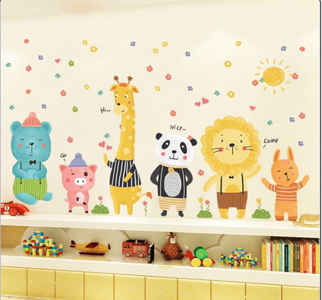 Decal dán tường các loại động vật 2