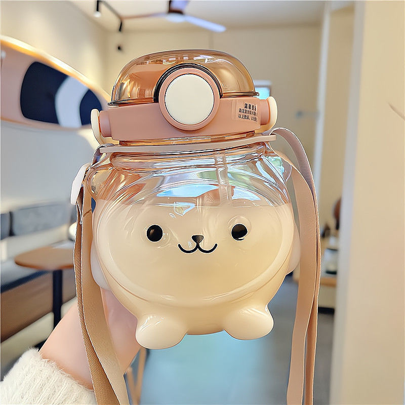 Bình Đựng Nước Hình Gấu Dễ Thương 1000ml Cho Bé