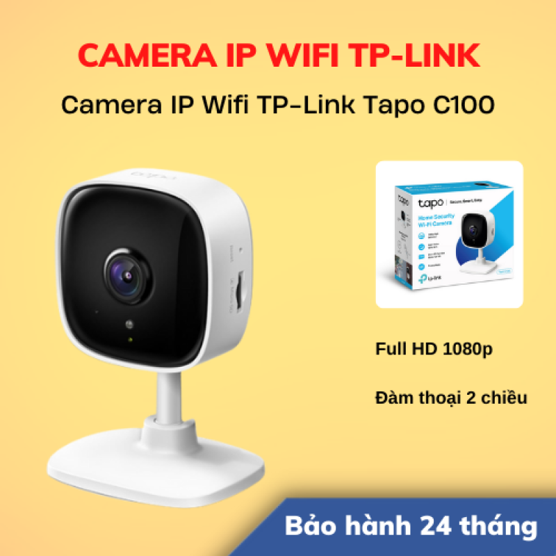[Hoả Tốc 4h - HCM] Camera IP Wifi TP-Link Tapo C100 1080p 2MP | Hàng Chính Hãng | Bảo Hành 24 Tháng | LSB Store