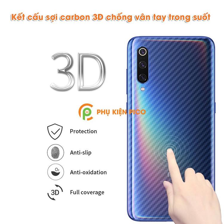 Dán nhám cacbon mặt sau máy xiaomi mi9/mi9se