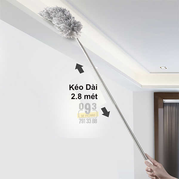 Adjustable Feather duster Stretch Extend Bending Microfiber Household Dusting Brush