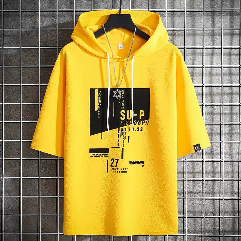[ Ảnh Thật ] ÁO HOODIE NGẮN TAY NAM BASIC CAO CẤP