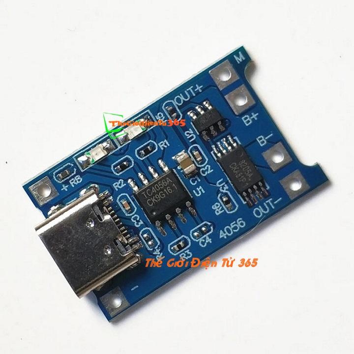 MẠCH SẠC PIN 1A TP4056 – TYPE C