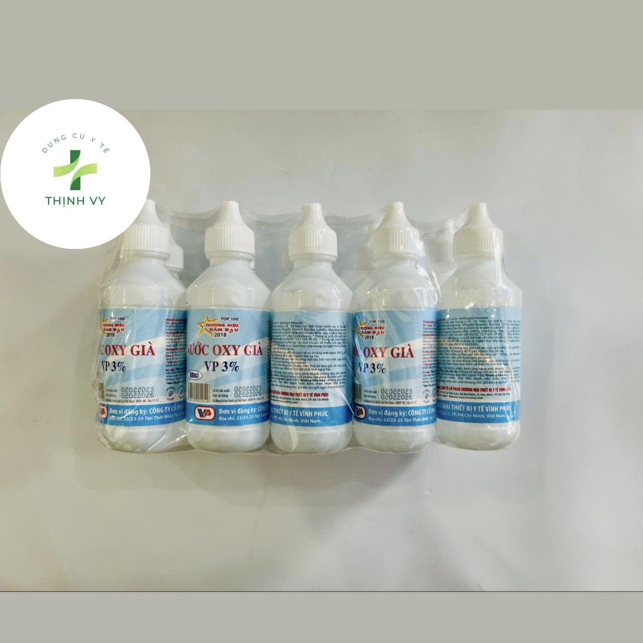 Nước oxy già chai 60ml Vĩnh Phúc sát khuẩn vết thương