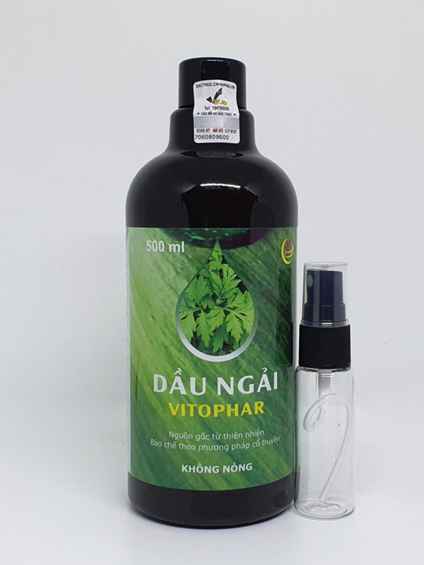 Dầu Ngải Cứu Vitophar 500ml, dùng hỗ trợ trị liệu đau nhức xương khớp, thóa hóa