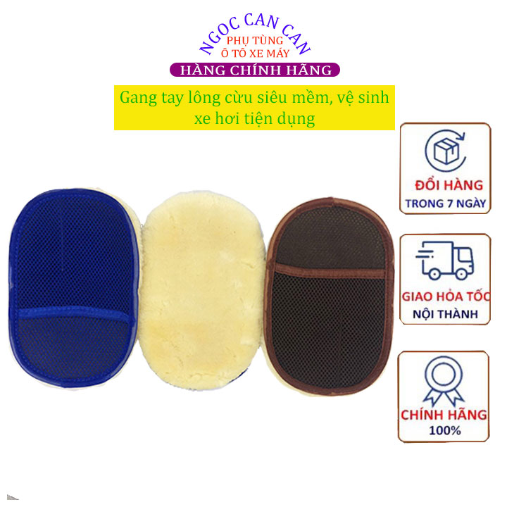 Găng tay rửa xe ô tô lông cừu chuyên dụng