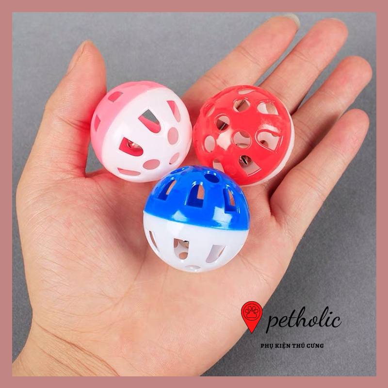 Bóng chuông đồ chơi cho chó mèo Petholic 4cm