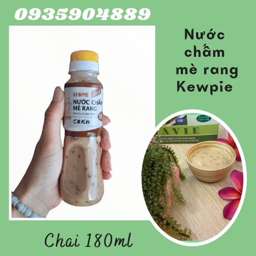 Nước Chấm Mè Rang Kewpie chai 180ml - Dùng trộn gỏi, ăn kèm salad