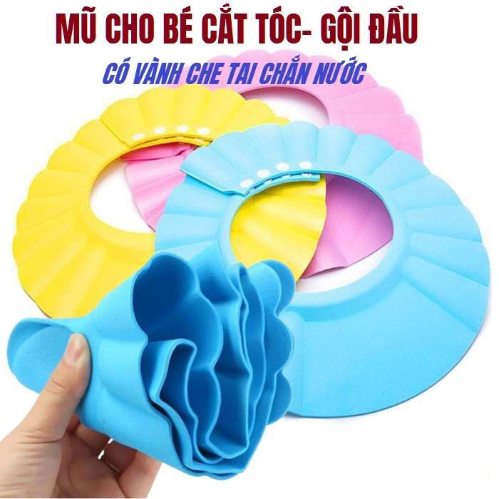 Mũ Nón Tắm , Nón Gội Đầu, Nón Cắt Tóc Cho Bé
