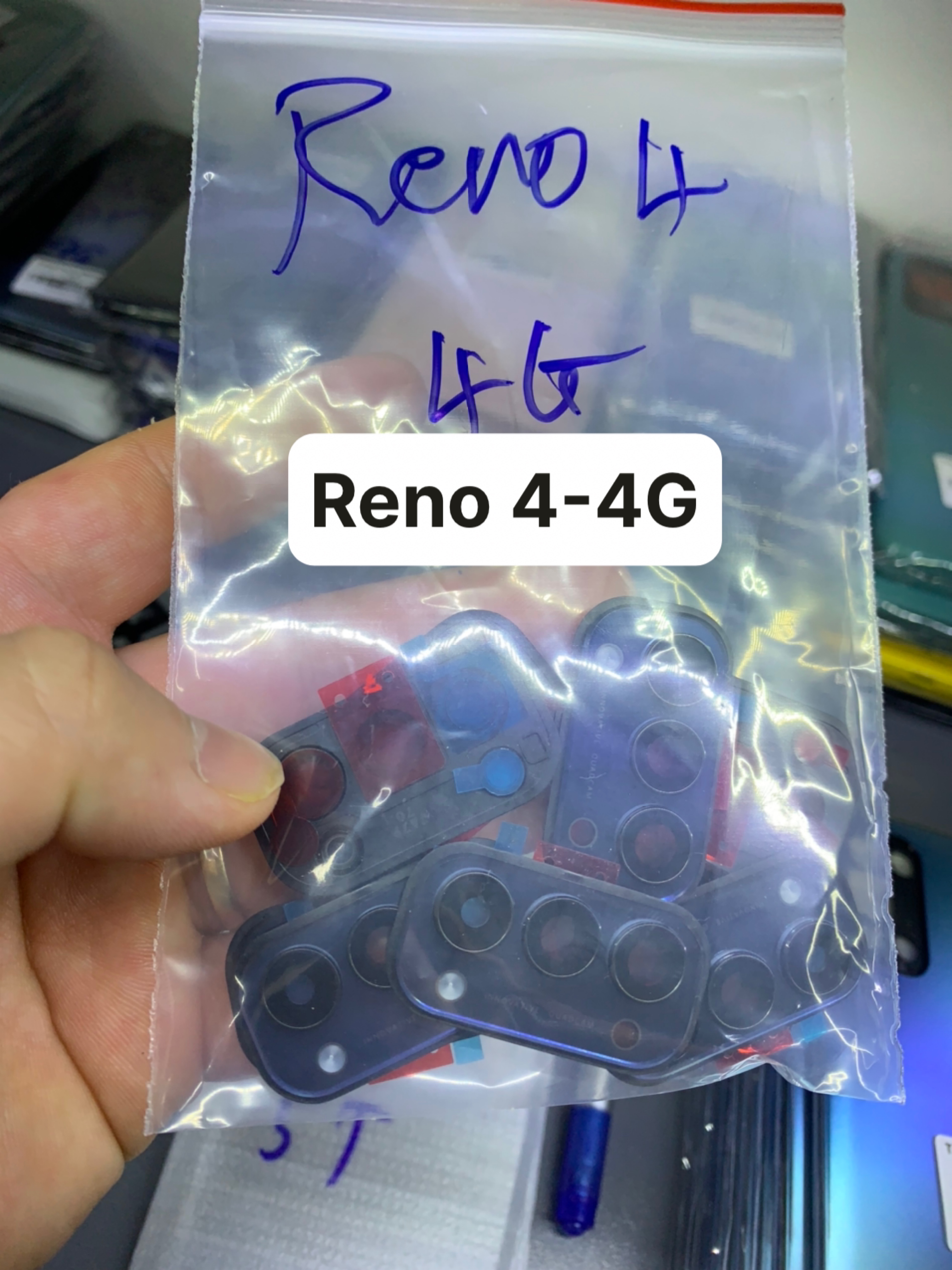 Bộ xương vỏ oppo Reno 4 - 4G ( Gồm khung xương, viền, lưng, phím bấm, khay sim )