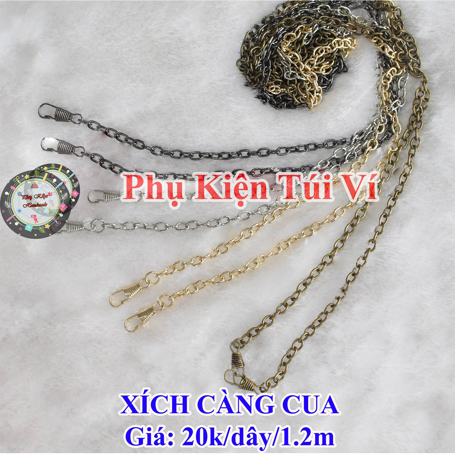 xích càng cua nhỏ làm túi xách (32k/dây)