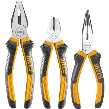 Bộ 3 kìm răng, cắt và nhọn INGCO HKPS08318