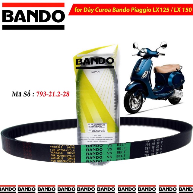 Dây curoa vespa lx 125/150 liberty thương hiệu bando