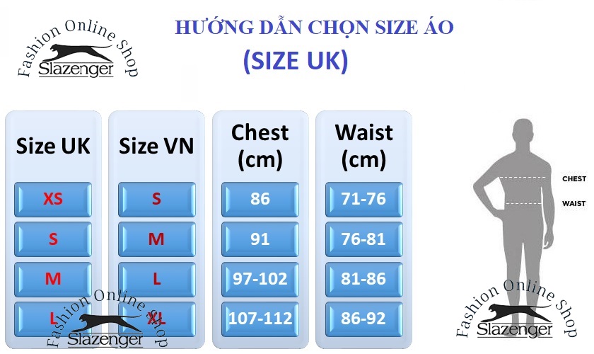 Áo Thun Golf Nam Slazenger Gradient Polo (màu Aqua) - Hàng size UK