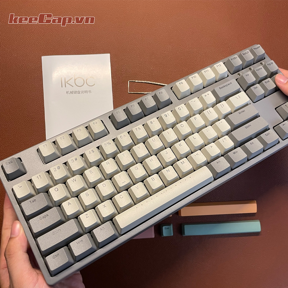 [Keecap] ikbc W200 TKL gray wireless mechanical keyboard (Cherry MX red switch – Wireless – 87 key)