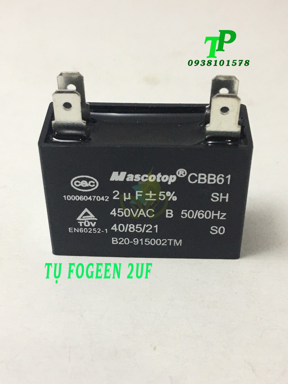 Tụ 2UF Mascotop CBB61