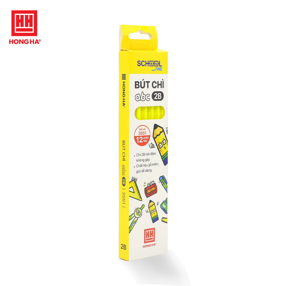 Combo 12 chiếc Bút chì gỗ 2B Hồng Hà - 3551