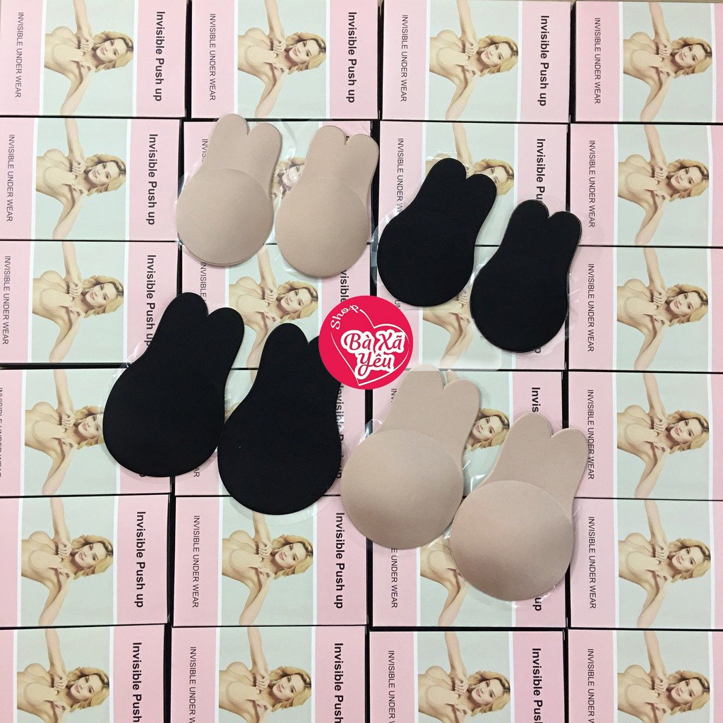 Set 2 Miếng dán silicon nâng ngực tai thỏ
