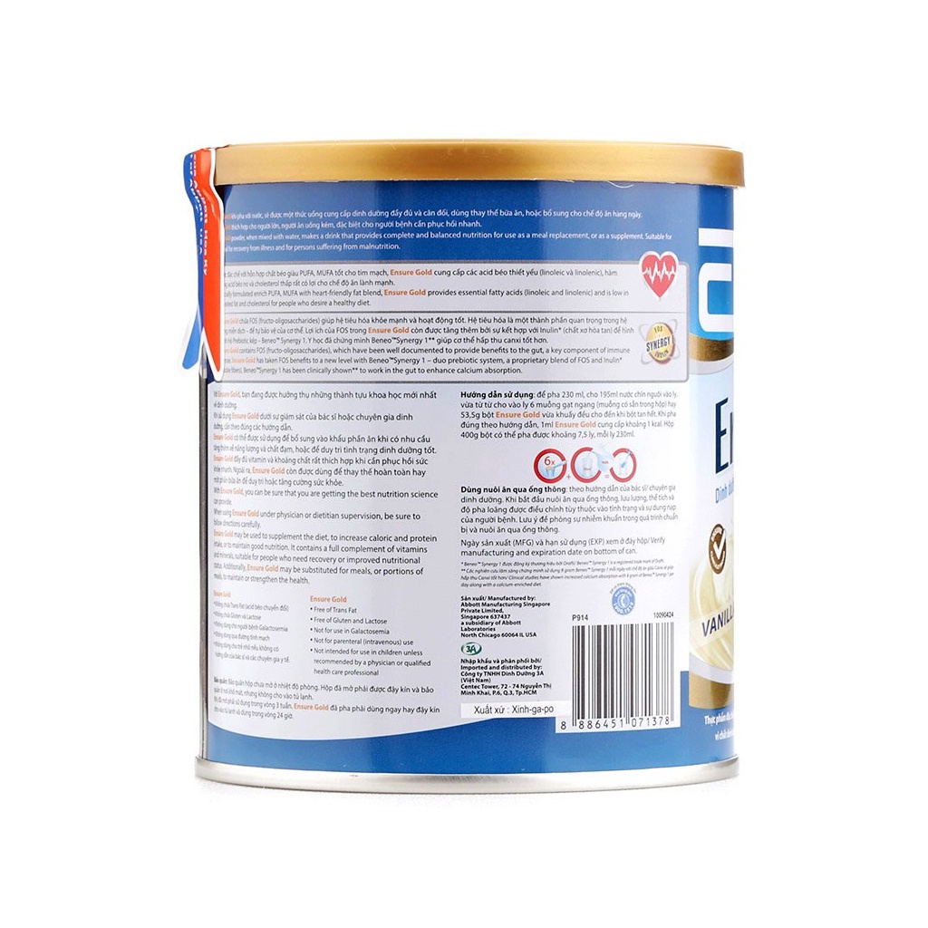 Ensure Gold Hương Vani 400g - QUANG CỐM