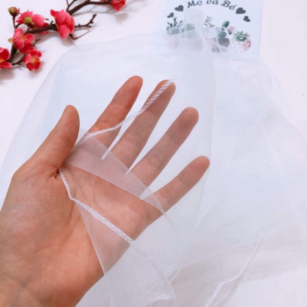 Khăn Voan Cho Bé Ra Ngoài ( Khăn Chùm Đầu)