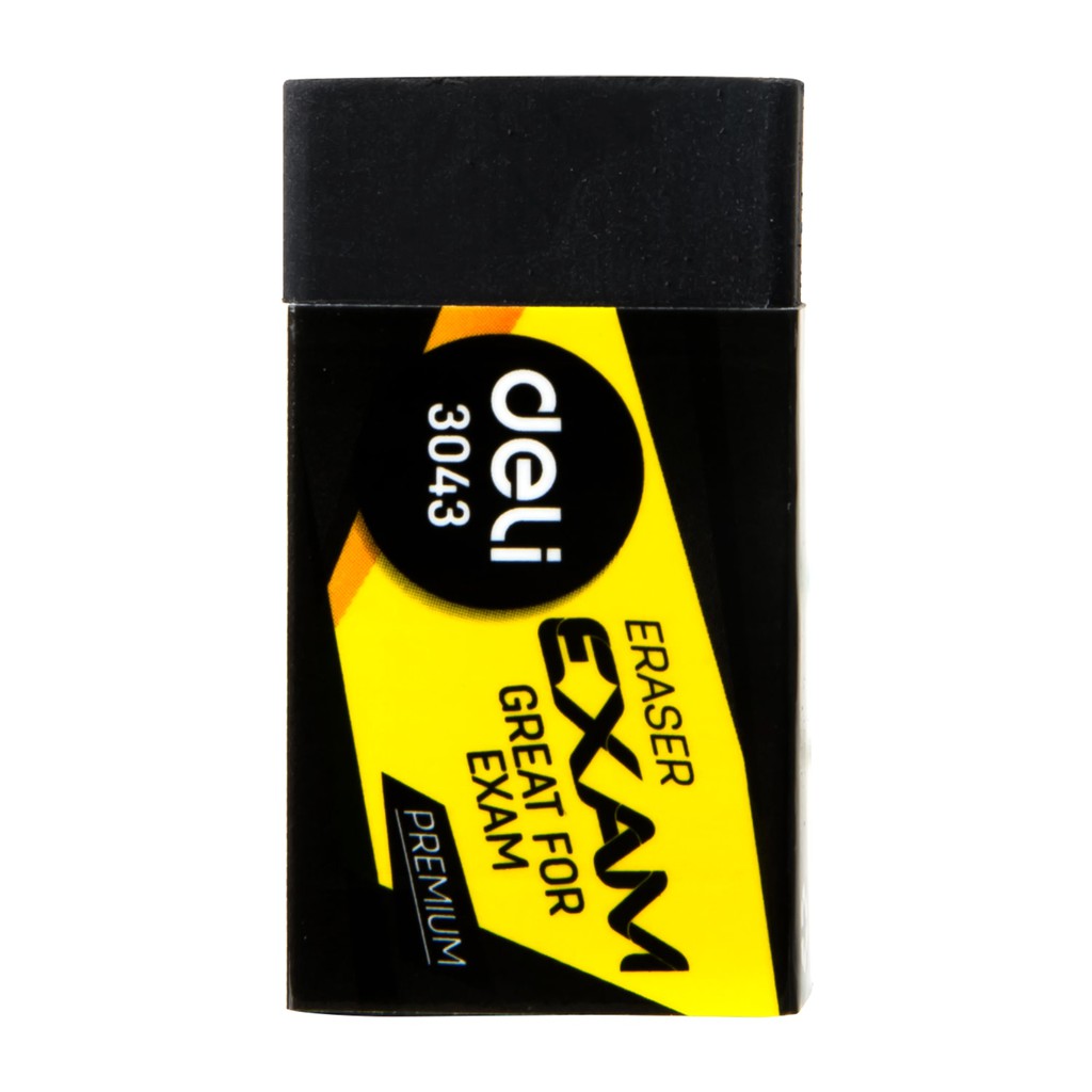 Gôm tẩy 2B DELI màu đen MS3042 (Combo 02 Cái)