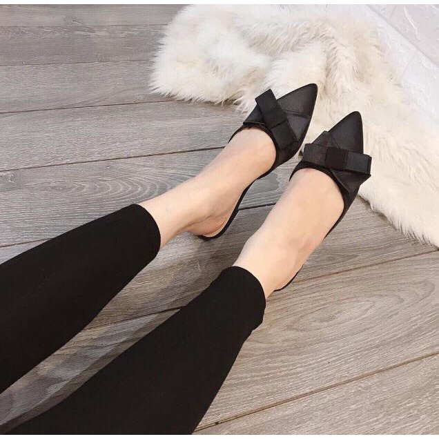 SU1 Dép sục nơ lụa siêu xinh