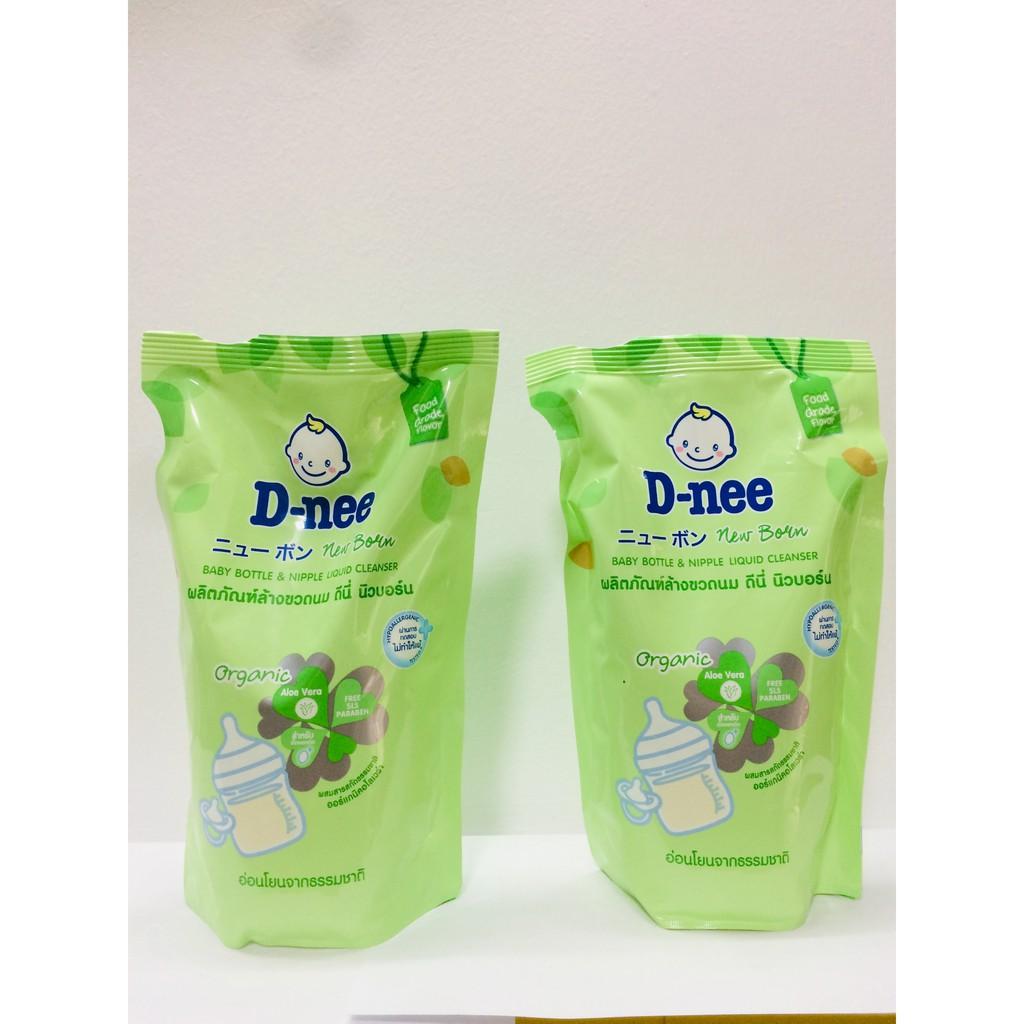 Combo nước rửa bình sữa Dnee 1 Chai 620ml & 1 Túi 600ml