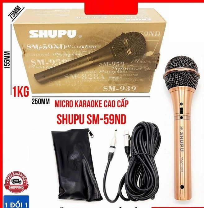 Micro có dây shupu 939 , 959 karaoke cao cấp