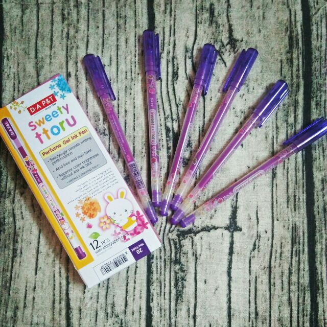 [MUA NHIỀU SIÊU RẺ] [Lẻ 1 cây] Bút viết mực gel D-A P&T SWEETY TTORU 0.38mm (Sản xuất tại Hàn Quốc)