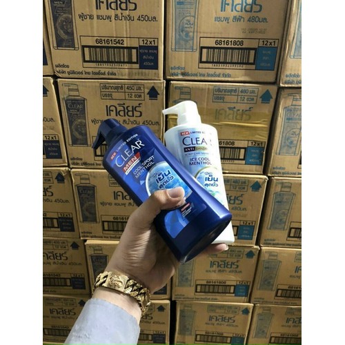 2 CHAI DẦU GỘI CLEAR MEN - THÁI LAN - 400ml/chai
