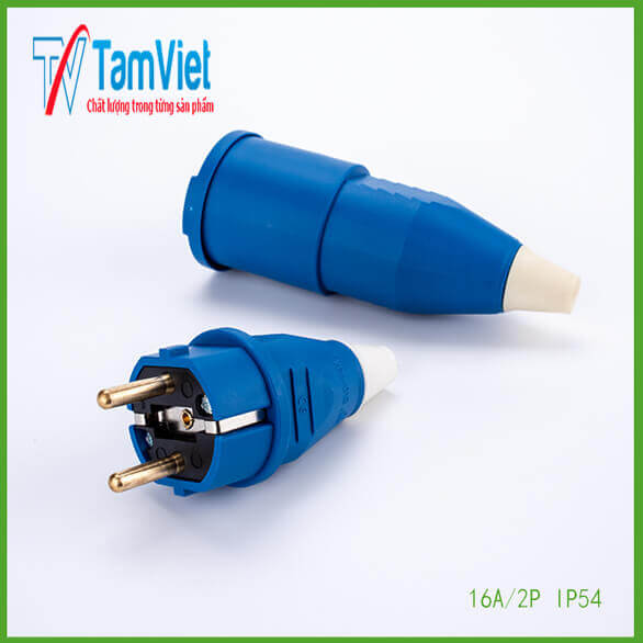 COMBO 5 BỘ Phích cắm điện cao cấp 16A- 2 chấu -220V