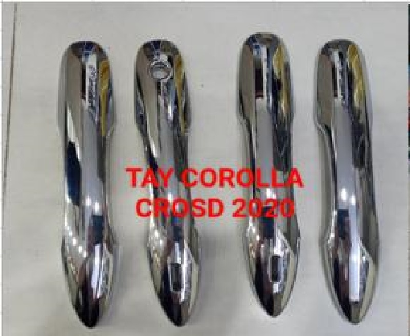 Ốp tay cửa Corolla Cross- Tay cửa mạ crom cho xe Cross 2020