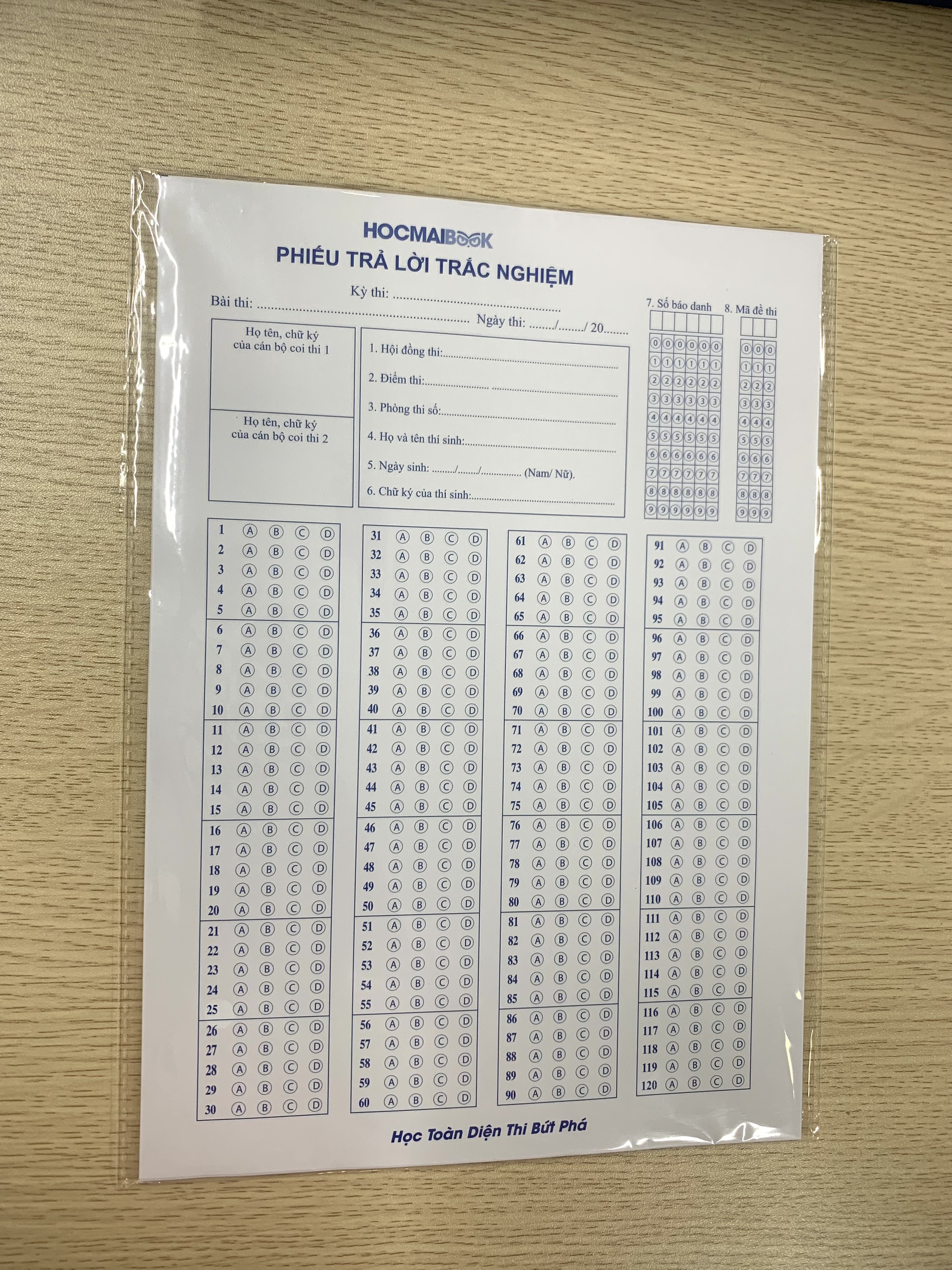 Set 15 phiếu làm bài trắc nghiệm - HOCMAI