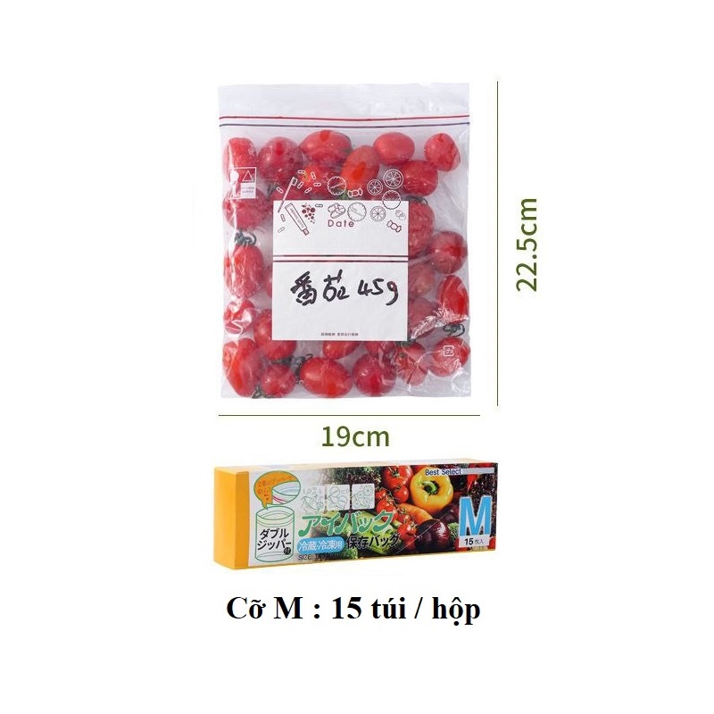 Túi zip siêu dày - đựng thực phẩm, thức ăn để tủ lạnh