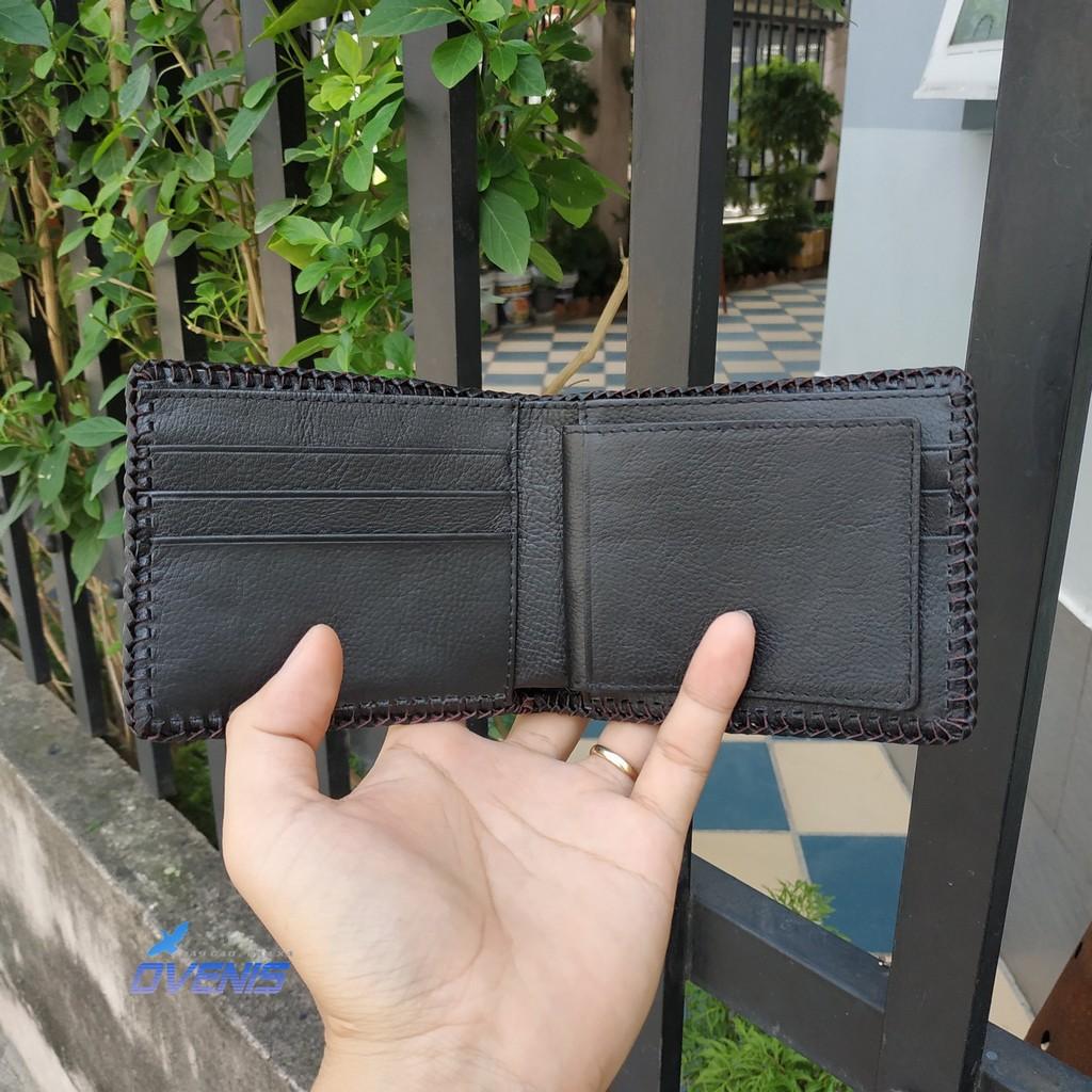 [FREE SHIP] Bóp Da Cá Sấu Đan Viền Thủ Công Cao Cấp [GÙ CÁ SẤU LỚN RẤT BỀN]