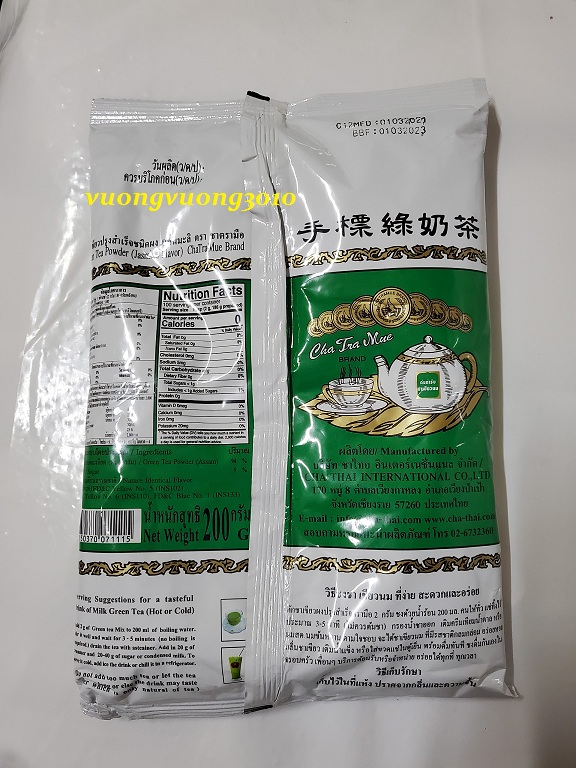 Bột Trà Thái dùng để pha trà sữa ( Thái Xanh 200g,  Thái Đỏ 400g )