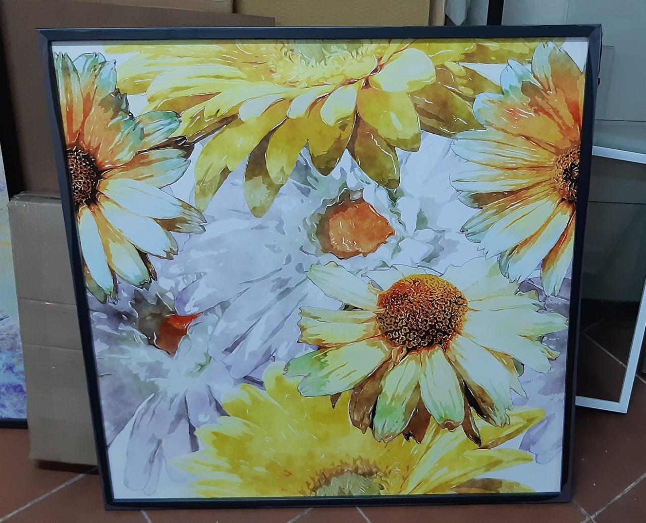 [HCM]Tranh canvas hoa vuong kèm khung