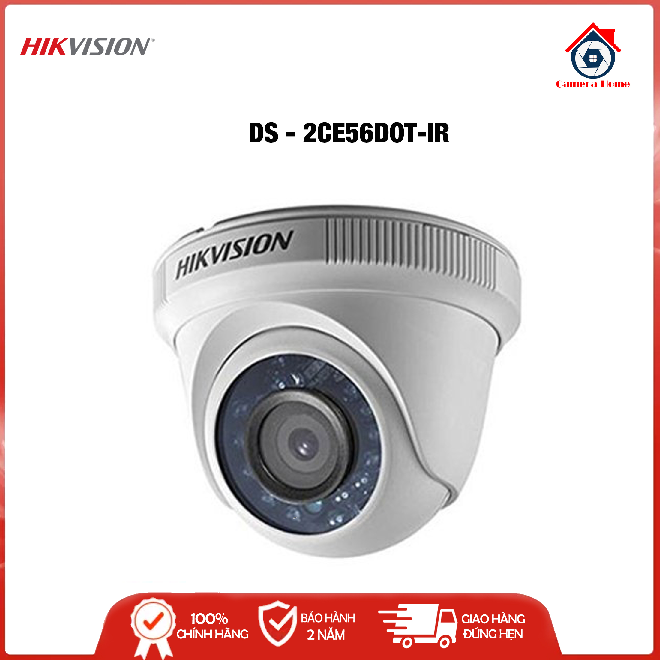 [HCM][BEST SELLER] Camera Hikvision DS-2CE56DOT-IR 2.0MP Full HD 1080P - Camera Home