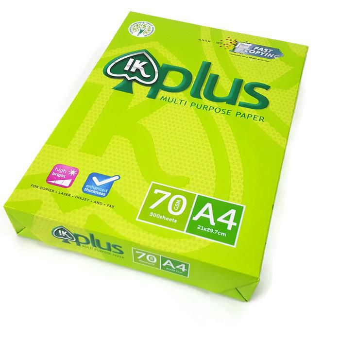 Ik Plus Printing Paper A4 Size 70Gsm Ream 500 Sheets
