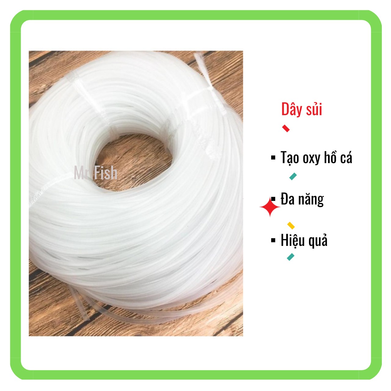 1m Dây sủi ôxy 4 ly - Mr Fish