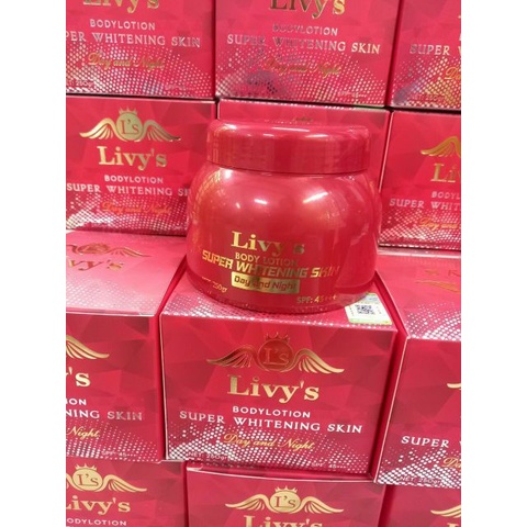 Kem Body LIVY'S Đỏ Trắng Da 250g (R)